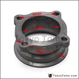 2.5" Inner Diameter 4 Bolt Downpipe Exhaust Flange To 3" V Band Adaptor (Turbo) - Tokyo Tom's