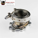 2.5" V Band Clamp Stainless Steel + 63mm Turbo Dump Pipe To T8 T2 T25 T28 - Tokyo Tom's