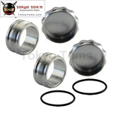 2.75" 70mm ID Aluminium Weld On Filler Neck & Cap Oil Fuel Expansion Water Tank 2Pcs