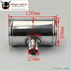 2.75" 70mm Od Aluminium Bov T-Piece Pipe Hose 3 Way Connector Joiner Spout 25mm Od - Tokyo Tom's