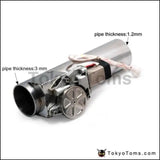 2.75" Exhaust Pipe Electric I Pipe Electrical Cutout With Remote Control Wholesale Valve For VW Golf Gti - Tokyo Tom's