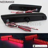 2008-14 LED Bumper Reflector Smoked Lens Tail Brake Light For Mitsubishi Lancer EVO Evolution X