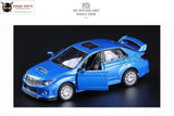 2011 Subaru Impreza 1:36 scale Coupe metal pull back WRC STI cars 2 open door