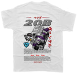 20B Mazda Rotary T-Shirt - Unisex - Car Enthusiast - Drifting Drag JDM