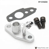 Turbo Oil Feed & Return Flange For Toyota Ct9 Ct12 Ct20 Ct26 4An Feed W/ 20Mm Barb - Tokyo Tom's