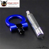 24mm T2 Aluminum Racing Screw Cnc Tow Towing Hook Fit Toyota Yaris 07-11 Blue