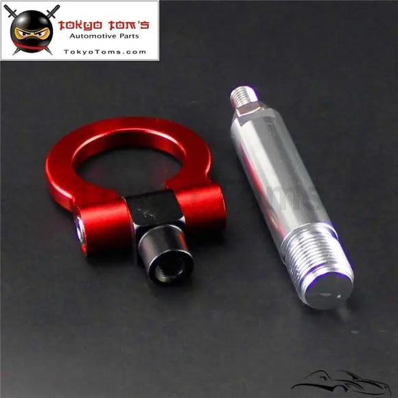 24mm T2 Aluminum Racing Screw Cnc Tow Towing Hook Fit Toyota Yaris 07-11 Red