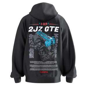 2JZ GTE VVTi Hoodie - Engine Motor 6 cylinder - Unisex - Car Enthusiast - Drifting Drag JDM