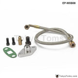 Oil Feed Line Kit Flange Single Turbo For Toyota Supra 1Jzgte 2Jzgte 1Jz/2Jz - Tokyo Tom's