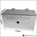 2L Aluminium Universal Polished Windscreen Washer Bottle Intercooler Spray Tank With Cap Kit Track Car - Tokyo Tom's