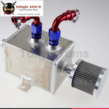 2L High Flow Baffled Oil Catch Surge Tank With Breather & Drain Tap 2 Ltr