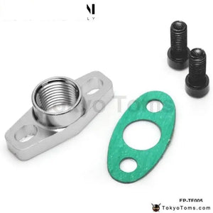 Turbo Oil Return/Drain Flange Adapter Female An10 1/2Npnt Garrett Gt28 Gt30 Gt35 T25 - Tokyo Tom's