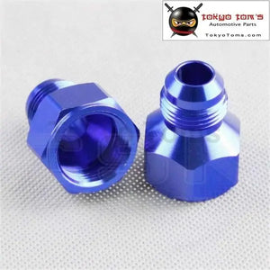 2Pcs 10An AN10 Female To An8 8An Male Reducer Expander Hose Fitting Adaptor Blue