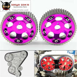 2Pcs Adjustable Cam Gears Pulley Timing Gear For Toyota Supra 1Jz 2Jz Purple