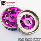 2Pcs Adjustable Cam Gears Pulley Timing Gear For Toyota Supra 1Jz 2Jz Purple