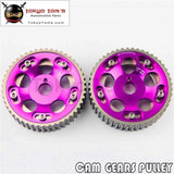 2Pcs Adjustable Cam Gears Pulley Timing Gear For Toyota Supra 1Jz 2Jz Purple