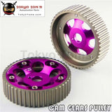 2Pcs Adjustable Cam Gears Pulley Timing Gear For Toyota Supra 1Jz 2Jz Purple