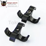 2Pcs An -10 AN10 19mm Braided Hose Separator Clamp Fitting Adapter Bracket Black