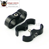 2Pcs An -10 AN10 19mm Braided Hose Separator Clamp Fitting Adapter Bracket Black