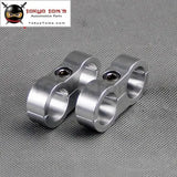 2Pcs An -10 AN10 19mm Braided Hose Separator Clamp Fitting Adapter Bracket Silver