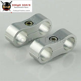 2Pcs An6 13.4mm Braided Hose Separator Clamp Fitting Adapter Bracket Sl