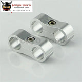 2Pcs An6 13.4mm Braided Hose Separator Clamp Fitting Adapter Bracket Sl