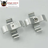 2Pcs An6 13.4mm Braided Hose Separator Clamp Fitting Adapter Bracket Sl