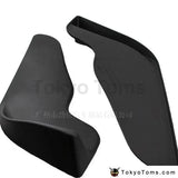 2Pcs Black ABS Front Bumper Lip Splitter Fin Bumper Canard Auto Body Kit Car Spoiler Accessory