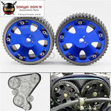 2Pcs Cam Gear Pulley Kit Fit For Mitsubishi Lancer EVO 1-9 Eclipse Dsm 4G63  Blue