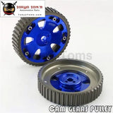 2Pcs Cam Gear Pulley Kit Fit For Mitsubishi Lancer EVO 1-9 Eclipse Dsm 4G63  Blue