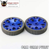 2Pcs Cam Gear Pulley Kit Fit For Mitsubishi Lancer EVO 1-9 Eclipse Dsm 4G63  Blue