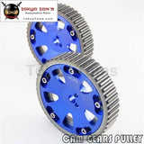 2Pcs Cam Gear Pulley Kit Fit For Mitsubishi Lancer EVO 1-9 Eclipse Dsm 4G63  Blue