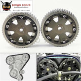 2Pcs Cam Gear Pulley Kit Fit For Mitsubishi Lancer EVO 1-9 Eclipse Dsm 4G63 Gray