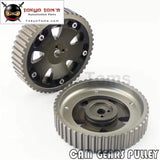 2Pcs Cam Gear Pulley Kit Fit For Mitsubishi Lancer EVO 1-9 Eclipse Dsm 4G63 Gray