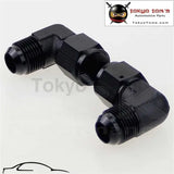 2Pcs Male -10 An To 10 An Female 90 Degree Swivel Coupler Union Adapter Fitting