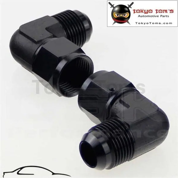2Pcs Male -12 An To 12 An Female 90 Degree Swivel Coupler Union Adapter Fitting