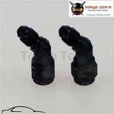 2Pcs Male -3 An To -3 An Female 45 Degree Swivel Coupler Union Adapter Fitting