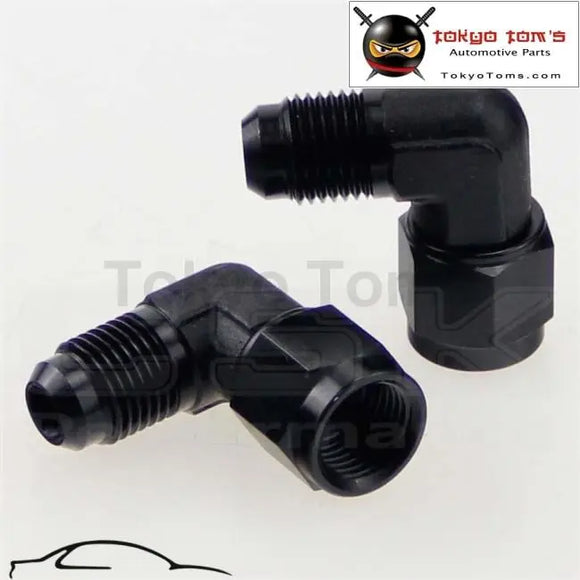 2Pcs Male -4 An To -4 An Female 90 Degree Swivel Coupler Union Adapter Fitting