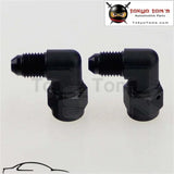 2Pcs Male -4 An To -4 An Female 90 Degree Swivel Coupler Union Adapter Fitting