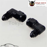 2Pcs Male -4 An To -4 An Female 90 Degree Swivel Coupler Union Adapter Fitting