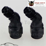 2Pcs Male -8 An To -8 An Female 45 Degree Swivel Coupler Union Adapter Fitting