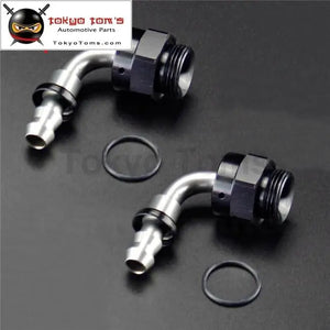 2Pcs Male 90 Degree M22*1.5 To An6 12mm Push On Hose End Union Adapter Fitting