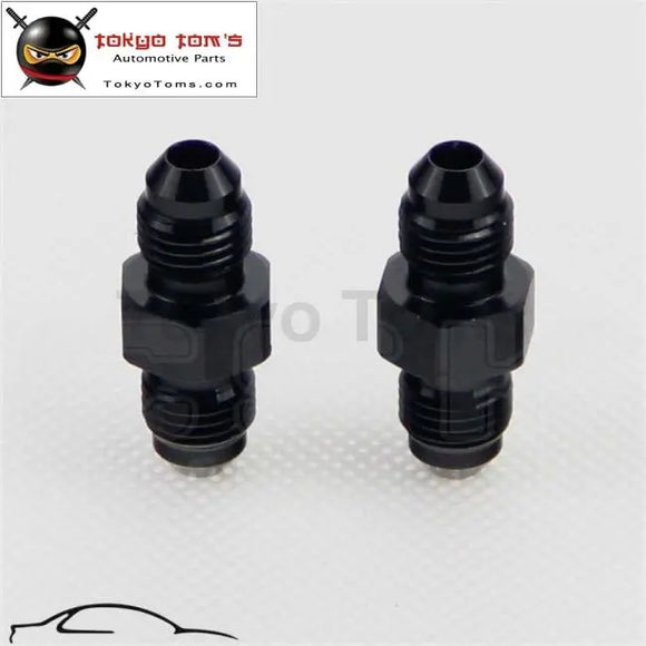 2Pcs Universal An3 To 3An Aluminium Straight Male Flare Union Fitting Adapter