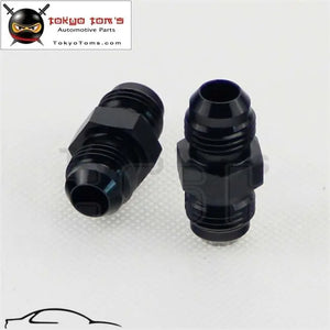 2Pcs Universal An4 To 4An Aluminium Straight Male Flare Union Fitting Adapter