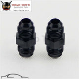 2Pcs Universal An6 To 6An Aluminium Straight Male Flare Union Fitting Adapter