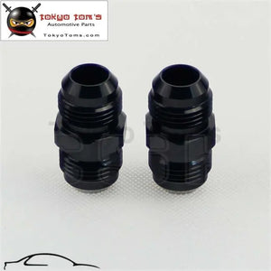 2Pcs Universal An8 To 8An Aluminium Straight Male Flare Union Fitting Adapter