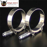 2Pcs X Spring Stainless Steel T-Bolt Silicone Hose Clamps With All Sizes - Tokyo Tom's