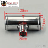 2" 51mm Od Aluminium Bov T-Piece Pipe Hose 3 Way Connector Joiner Spout 25mm Od - Tokyo Tom's