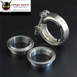 2'' Inch V Band Clamp Turbo Exhaust Downpipe Stainless Steel 304 With 2Flange - Tokyo Tom's