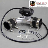 2''50mm 90 Degree Flange Pipe +Sqv Blow Off Valve Bov Iv 4 Black + Silicone Hose Kit Black